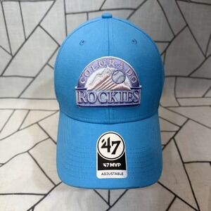 '47 Colorado Rockies Hat OSFA Blue MLB All Star Game Patch Snapback Cap